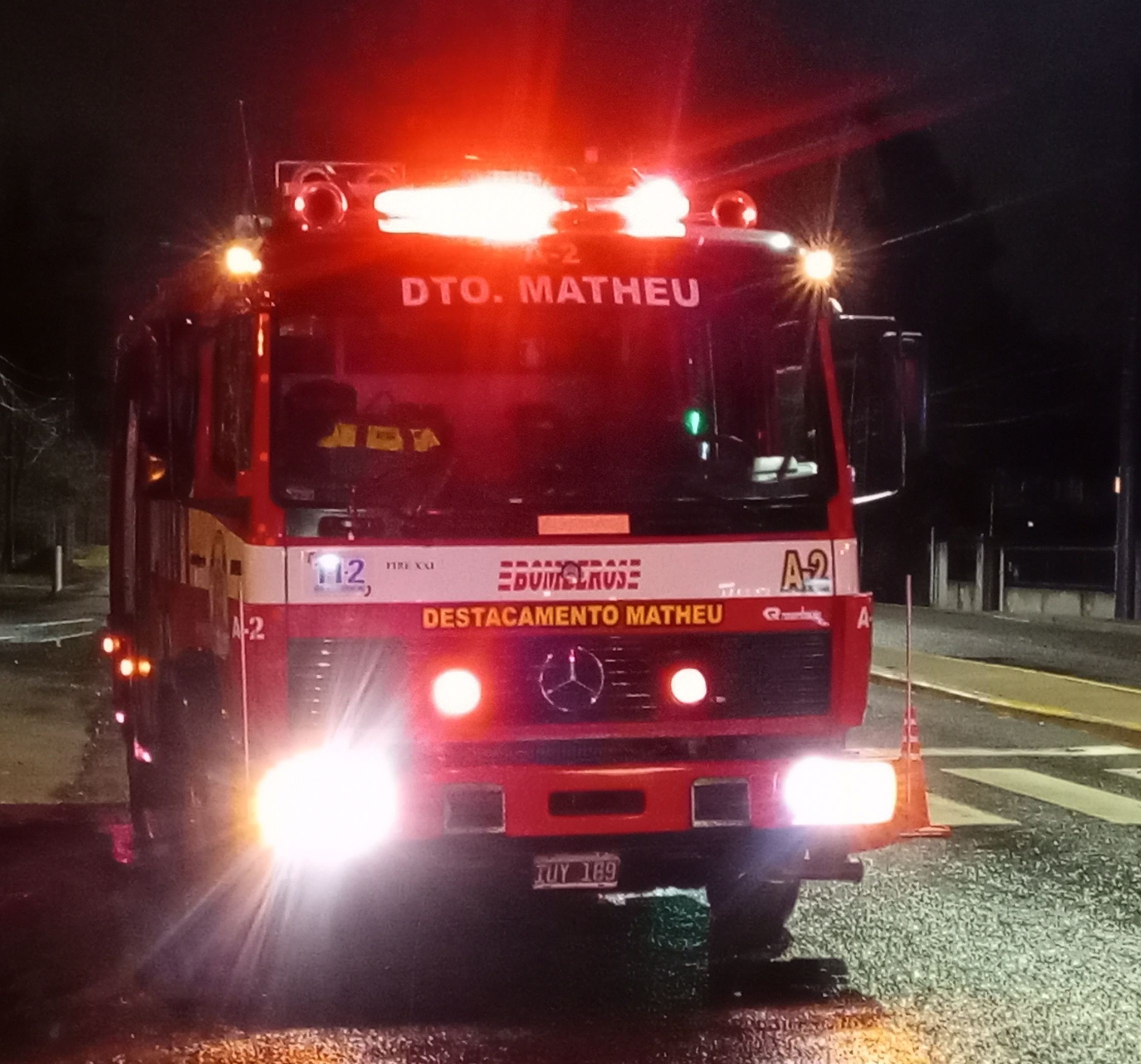 Colisión nocturna en Ruta 25: una persona resultó herida