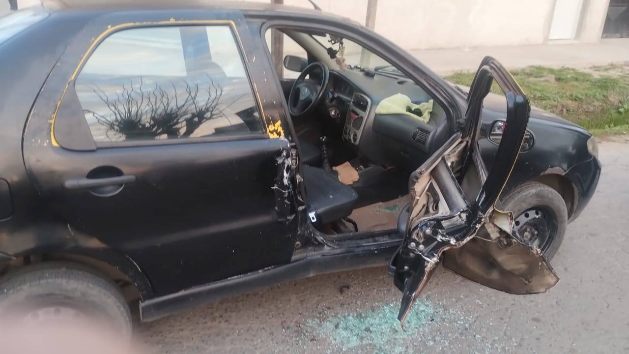 Una persona rescatada tras fuerte choque en Matheu